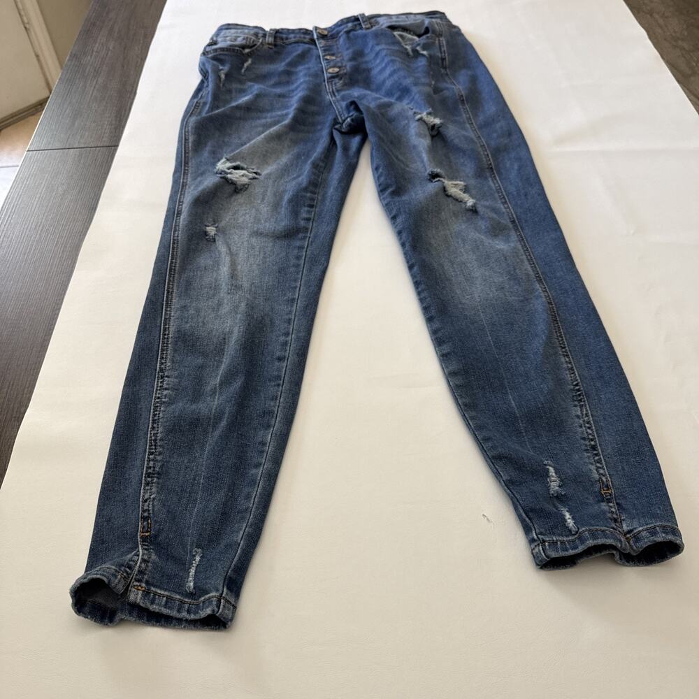 Kancan Jeans Ladies Distressed Size 14